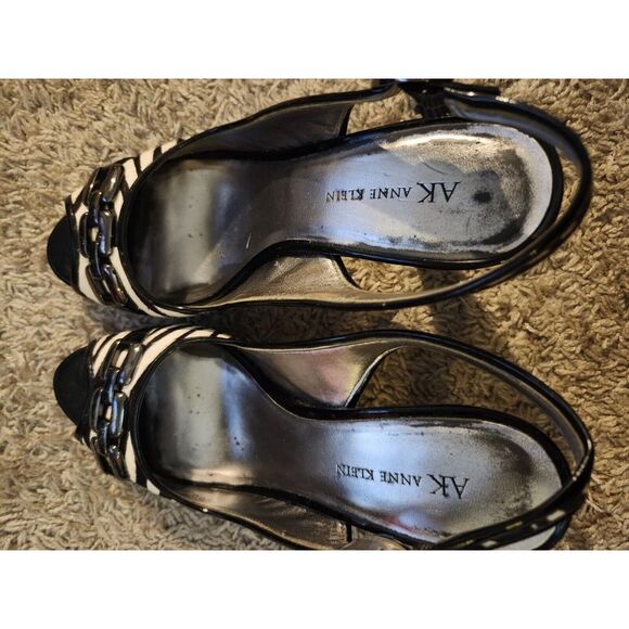Anne Klein High Heels - Akevanston - Zebra Print, sling back 9M - Picture 6 of 14